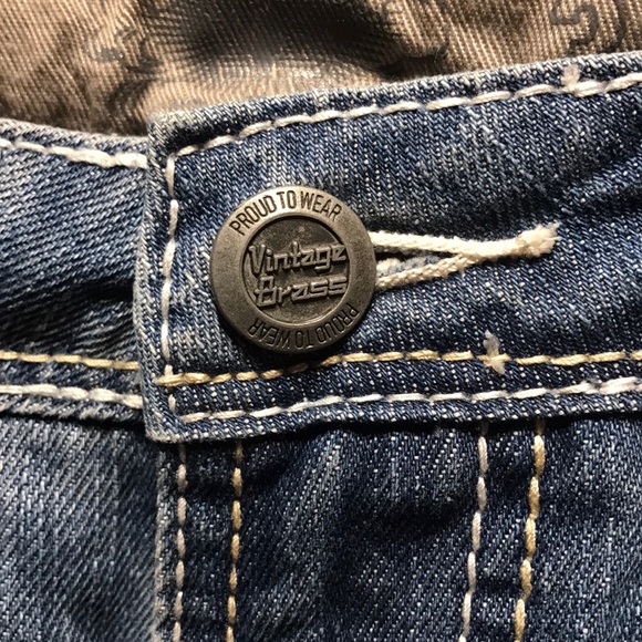 Great looking pair of Vintage Brass distressed 34 - Picture 2 of 5